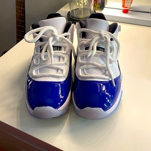 Blue Jordan 11 retro low “concord sketch”